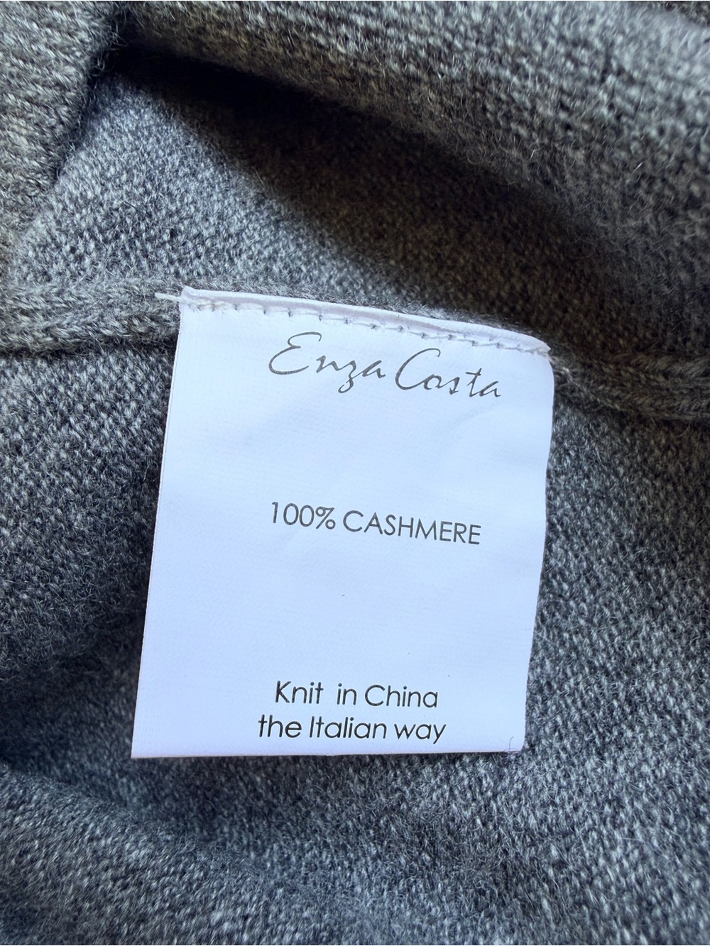 New Enza Costa Cashmere Skirt in Thunder - Picture 8 of 9